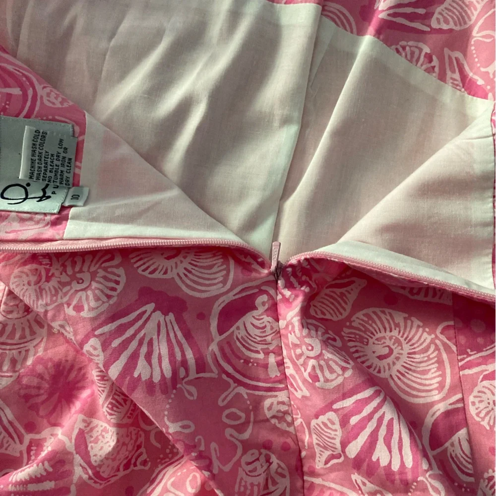 Lilly Pulitzer SZ 10 Sundress pink Seashell themed, sleeveless,Spaghetti Straps - Picture 10 of 14